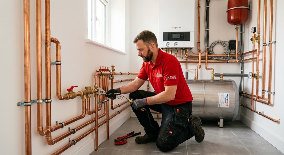 A.B.A. Kompānija meistars uzstāda apkures cauruļvadus